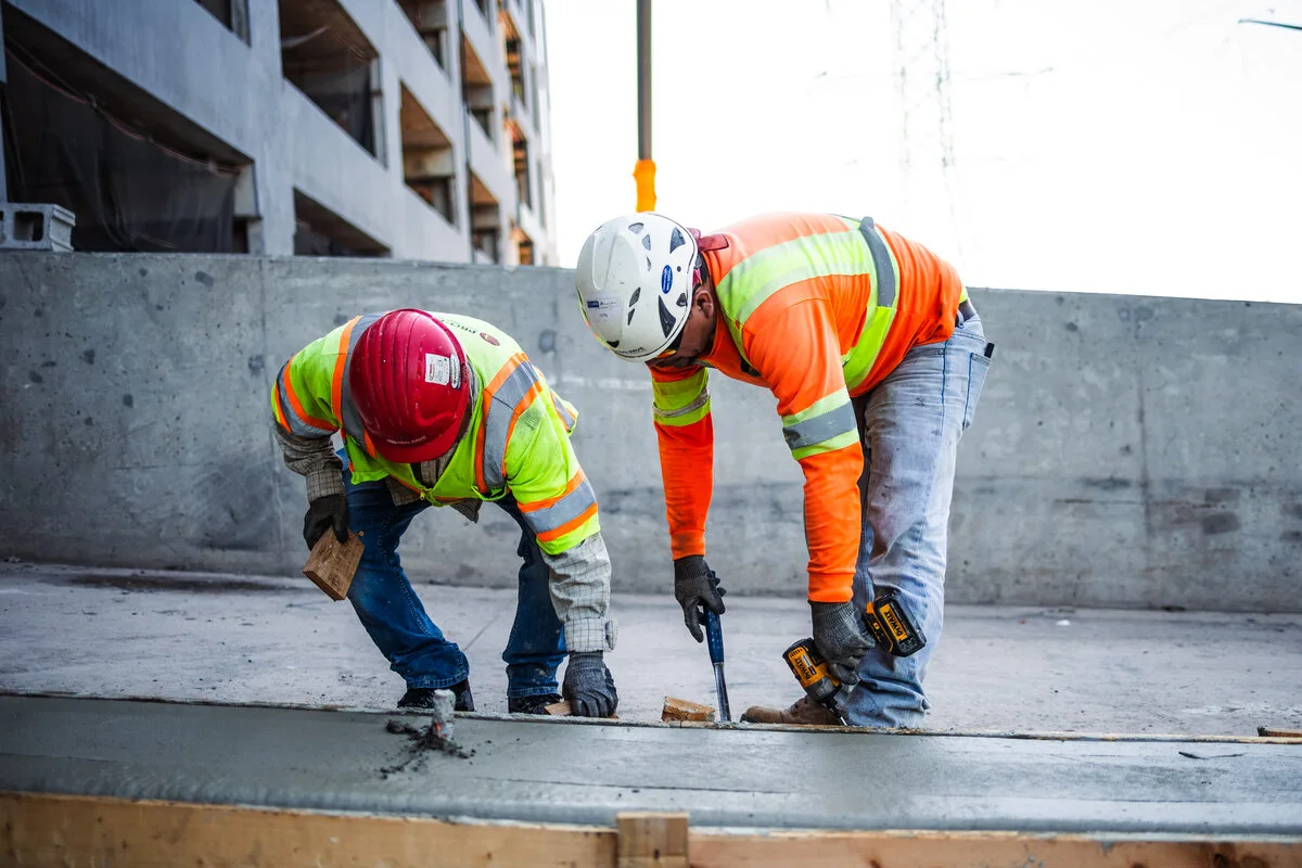 Concrete crew and equipment in Rowlett, TX